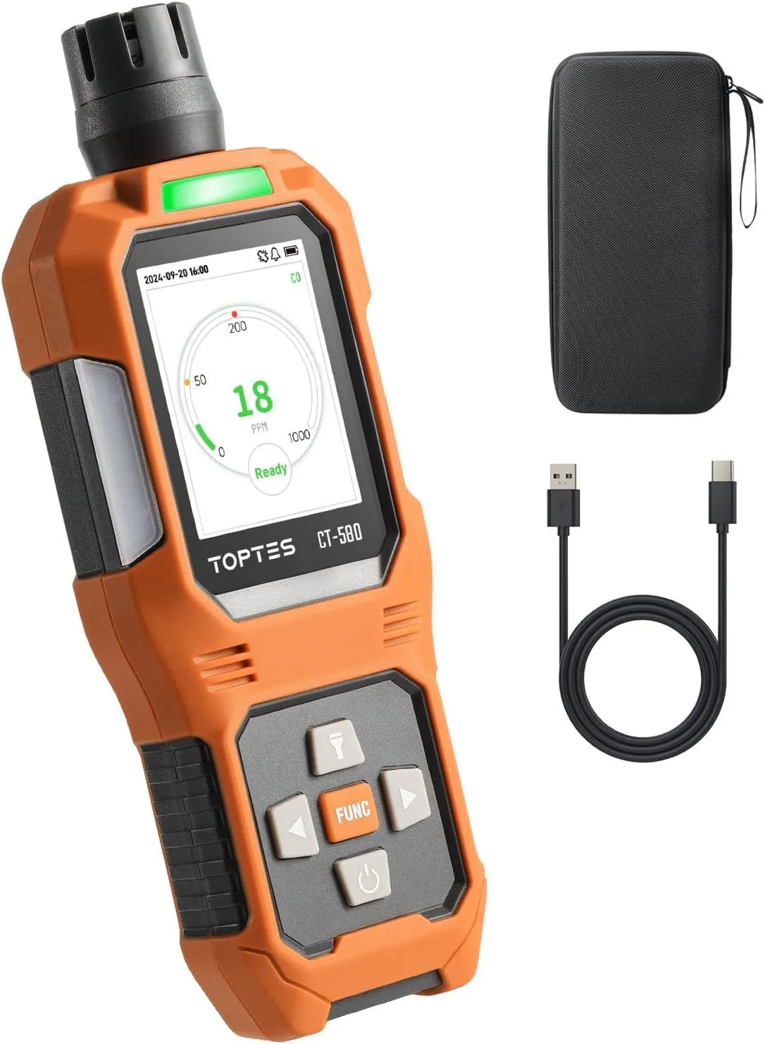 TOPTES, CT- 580 0- 1000PPM Detector, przenośny, kemping, for House, CT-580 0-1000PPM